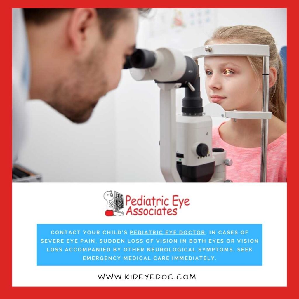 What to Do If Your Child Experiences Sudden Vision Loss - Pediatric Eye ...